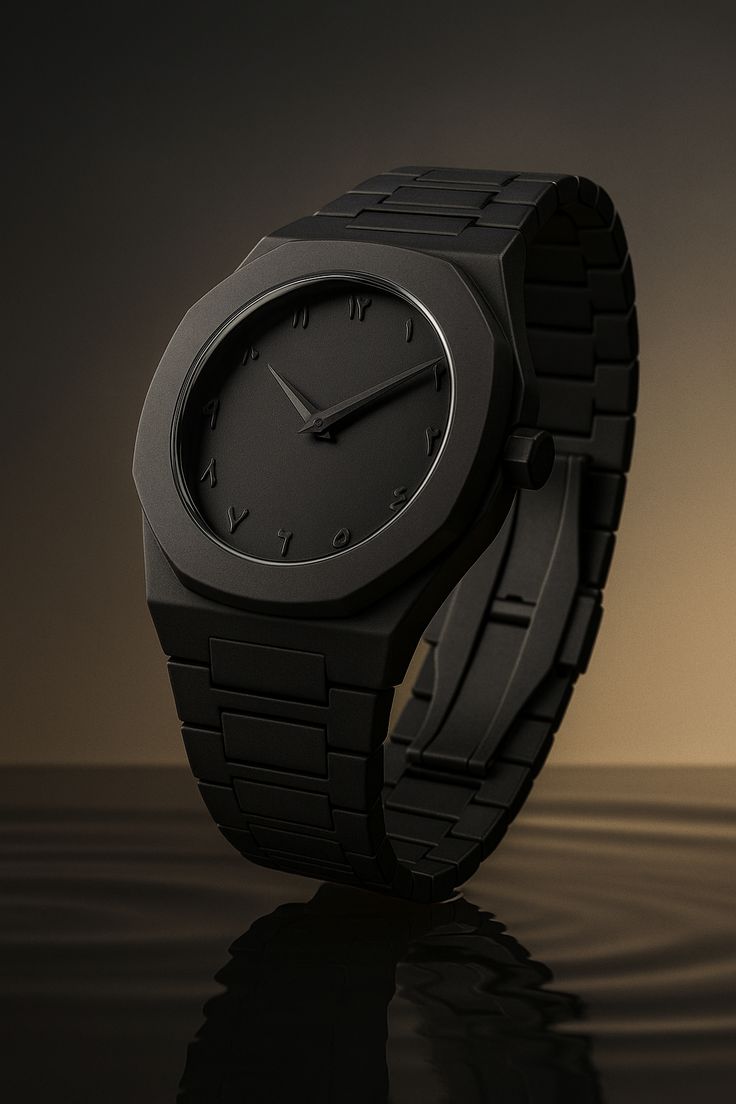 Black Arabic Aura Watch